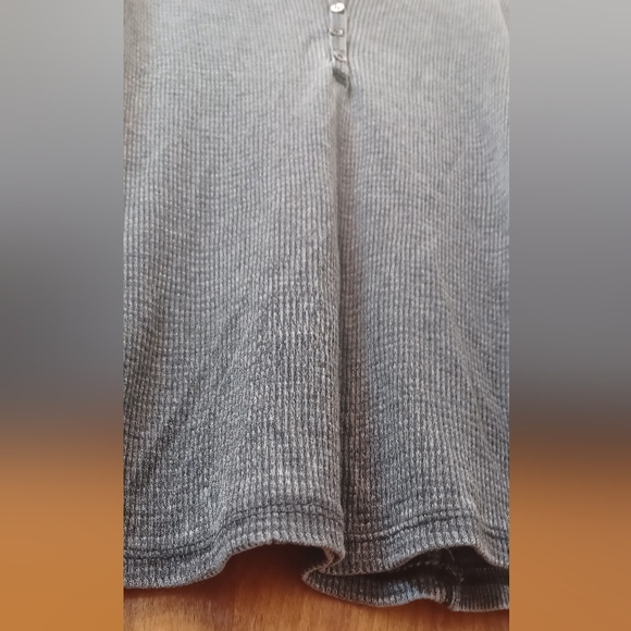 Treasure & Bond Women's Washed Henley in Black, Size S - Picture 8 of 16